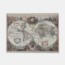 Search for world map doormats Vintage