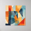 Search for blue orange canvas prints Watercolor