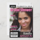 Search for magazine cover bridal shower invitations Trendy