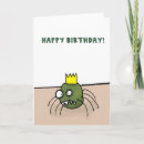 Search for spider birthday cards Green