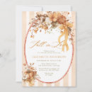 Search for fall floral bridal shower invitations Elegant calligraphy script