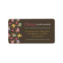 Search for bakery business return address labels Cupcakes