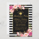 Search for pink black gold graduation invitations Graduate