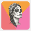 Search for mexican day of the dead stickers Día de los muertos