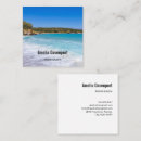 Search for tropical beach business cards Turquoise