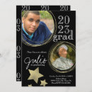 Search for black gold graduation invitations Celebration