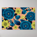Search for blue floral pattern art Vibrant colours