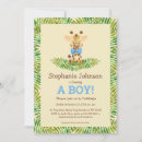 Search for fun baby shower invitations Safari