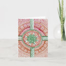 Search for damask christmas cards Red and green