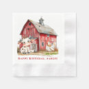 Search for cow and chicken napkins For kids