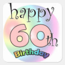 Search for happy 60th stickers Sixty