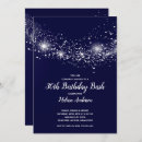 Search for blue 30th birthday invitations Elegant