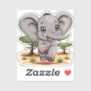 Search for cartoon elephants stickers Africa