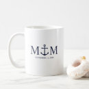 Search for navy blue wedding mugs Anchor