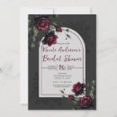 Search for burgundy red bridal shower invitations Maroon