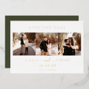 Search for olive green and gold wedding save the dates Minimalist