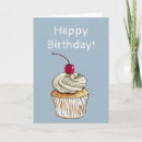 Search for food birthday cards Illustration