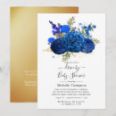 Search for faux gold foil invitations Blue