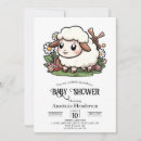 Search for sheep baby shower invitations Lamb