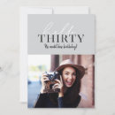 Search for fun 30th birthday invitations Modern