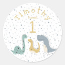 Search for dinosaur first birthday stickers Cute