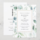 Search for elegant watercolor greenery wedding invitations Botanical