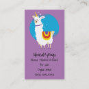 Search for llama business cards Adorable