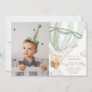 Search for bear birthday invitations Hot air balloon