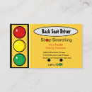 Search for driving teacher business cards Red
