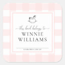 Search for pink gingham plates Girl baby shower