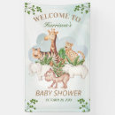 Search for jungle baby shower banners Giraffe
