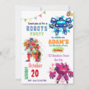Search for cute robots invitations Retro