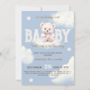 Search for blue white and gold baby shower invitations Gender neutral