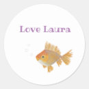 Search for cute goldfish stickers Illustration