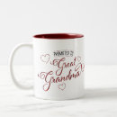 Search for promoted to grandma mugs Great grandmother