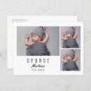 Search for new baby boy announcement postcards Photo collage