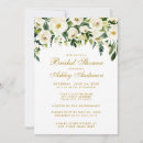 Search for white floral bridal shower invitations Botanical foliage
