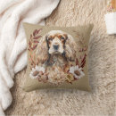Search for cocker spaniel cushions Watercolor