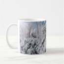 Search for snowy winter scene mugs Evergreen trees