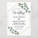 Search for geometric greenery wedding invitations Eucalyptus