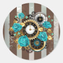 Search for gold clock stickers Steampunk
