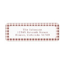 Search for red black and white return address labels Classic