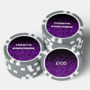 Search for purple poker chips Black