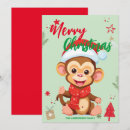 Search for monkey christmas cards Cute
