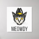 Search for funny cat canvas prints Meow