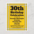 Search for 30th birthday invite postcards Black