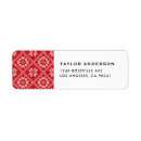 Search for sweater return address labels Red