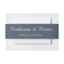 Search for dusty blue invitation belly bands Simple