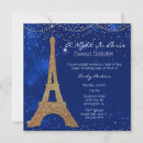 Search for night in paris sweet 16 invitations Birthday party
