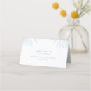 Search for dusty blue place cards Blue and white